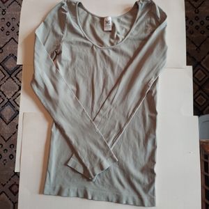 SNUG Camisoles pale green long sleeve camisole- fits small to large
